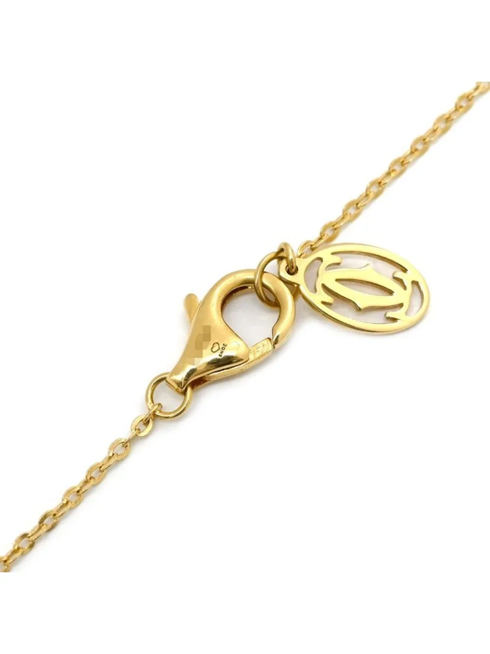 Cartier Necklace Baby Trinity Diamond Yellow Gold White Pink 18k